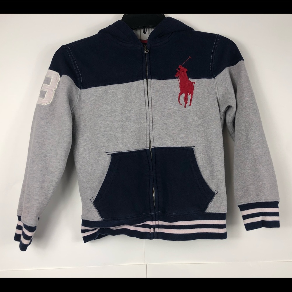 Boys Ralph Lauren zip up hoodie size 8